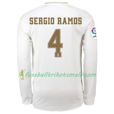 Fußballtrikots Real Madrid Sergio Ramos 4 2019-2020 Langarm Heimtrikotsatz kaufen